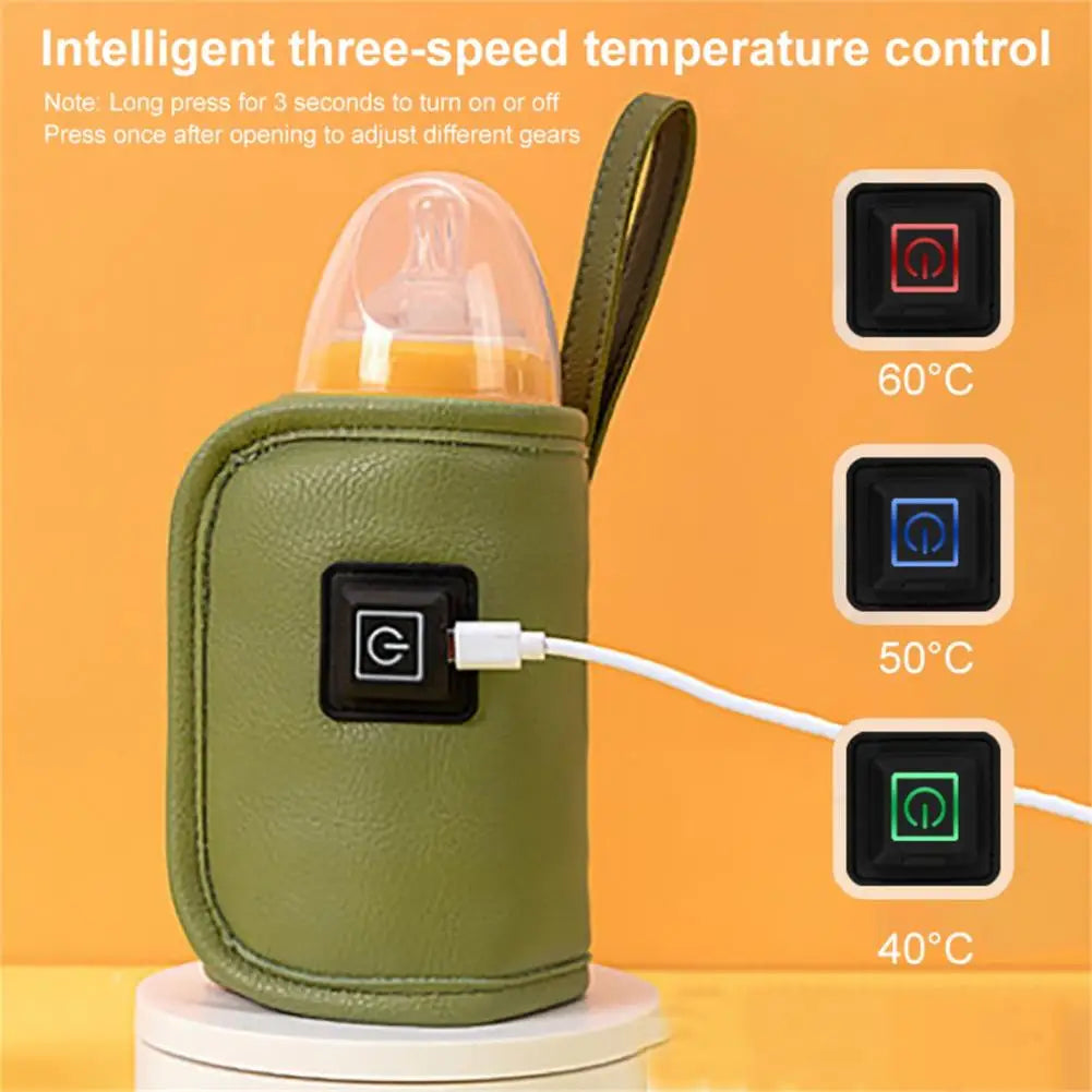 Milk Bottle Heater Easy to Use Beverage Warming Bag Abrasion-resistant Creative Design USB Milk Bottle Warm Heat